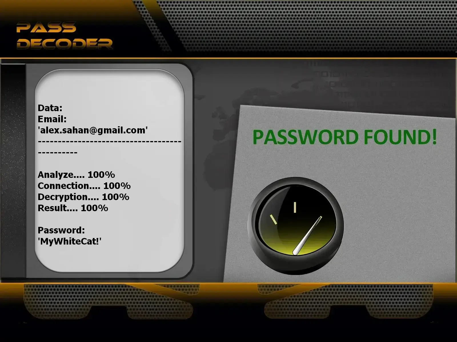 Decrypt Snapchat account passwords