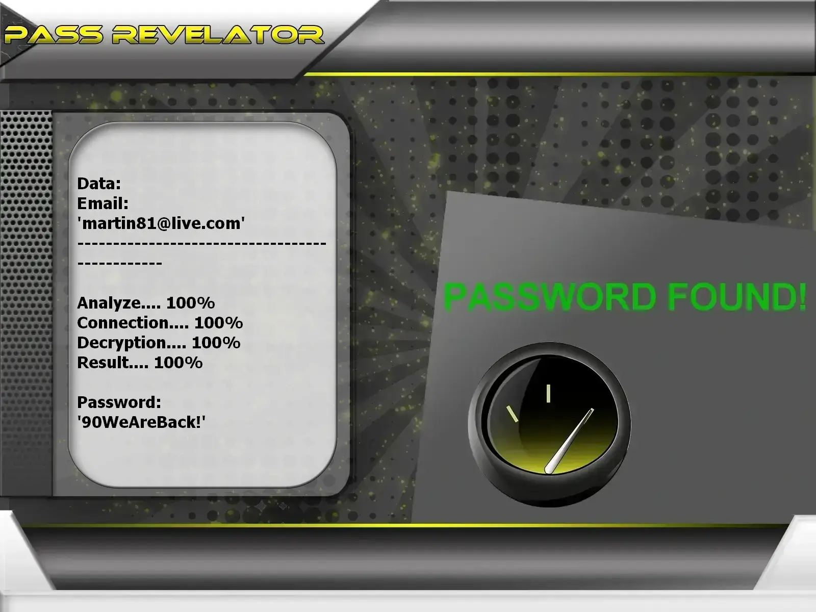 Décrypter le mot de passe des comptes Outlook